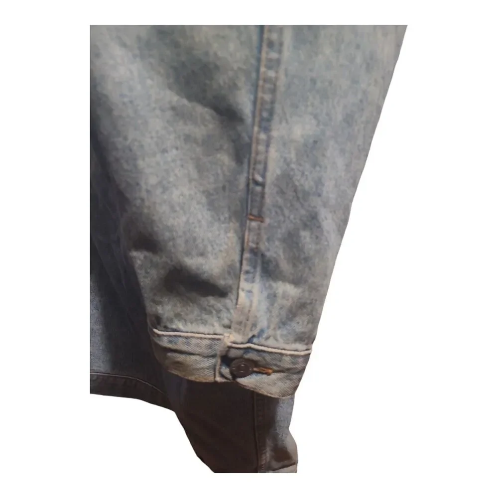 Vtg. 1991 Arizona Jean Co. Denim Jacket Mens XL Made In USA Rugged Distressed
